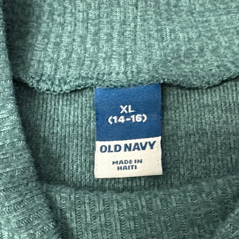 Old‎ Navy Teal Casual Mock Turtleneck Dress Size XL Ribbed SOFT